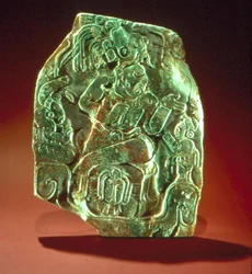 Plaque Depicting a King with Courtiers